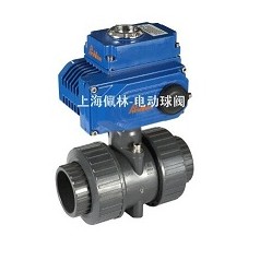 PVC電動雙由令活接球閥，Q961F雙由令電動球閥
